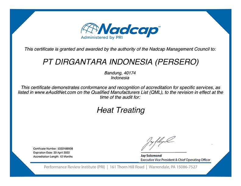 NADCAP certified