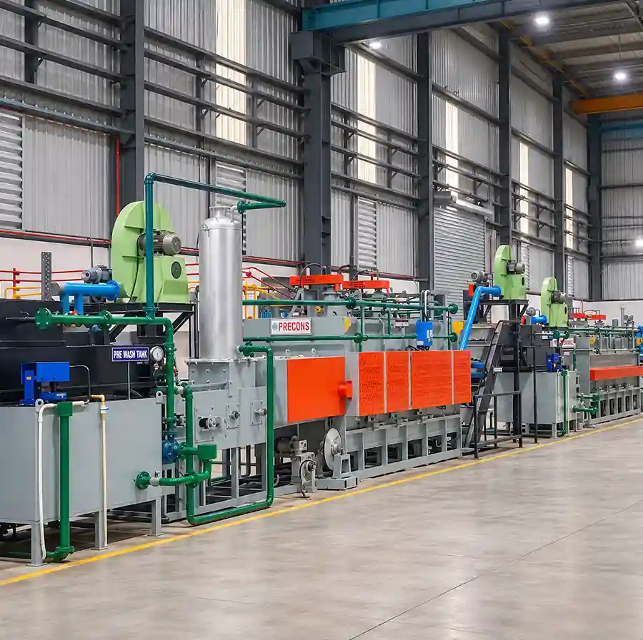 What is Continuous Hardening & Tempering Furnace Line